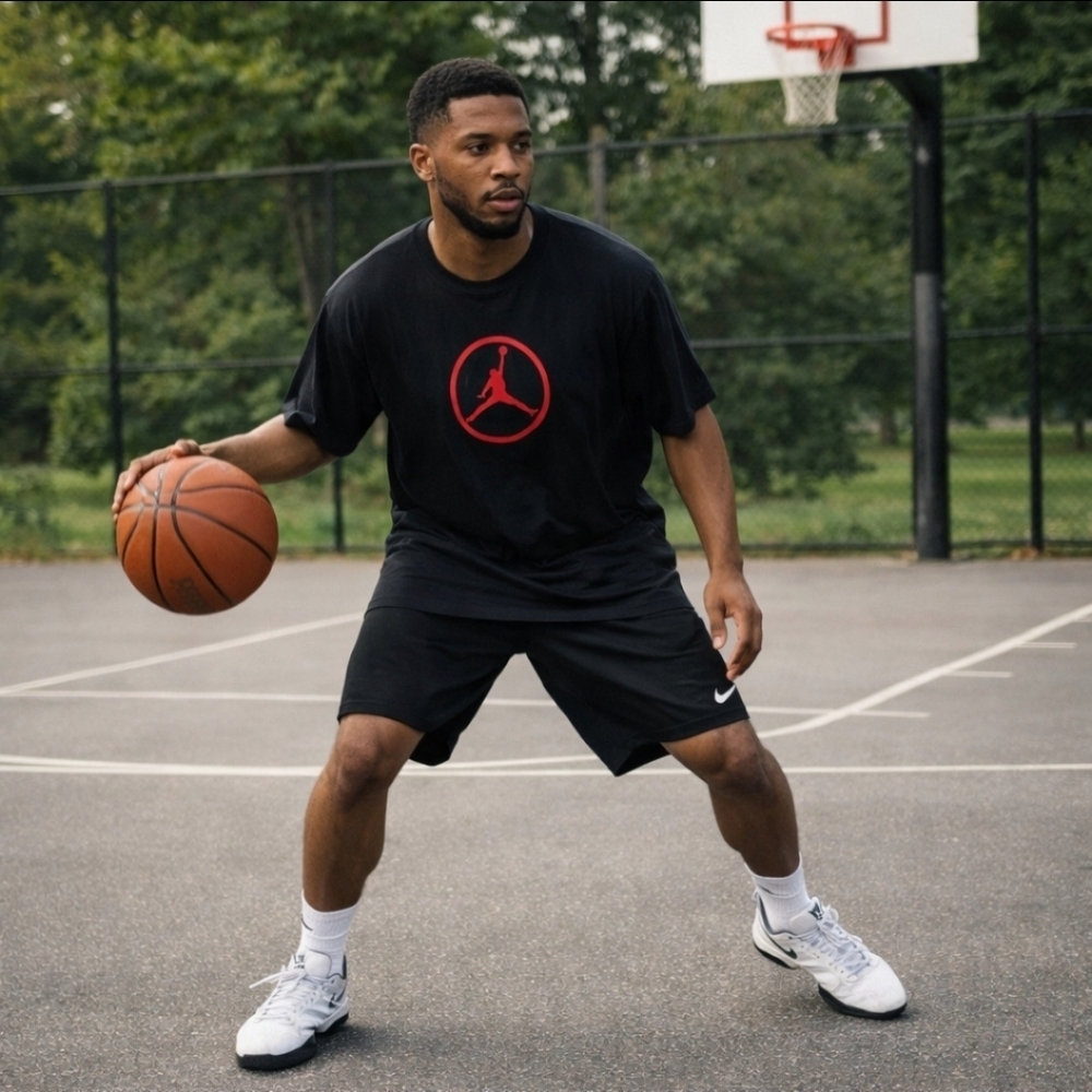 Nike Air Jordan Air Men's T-Shirt Concrete Jumpman Black 2XL